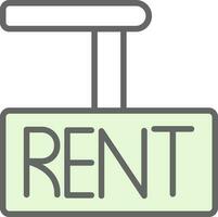 Rent Vector Icon Design