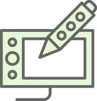 dibujo tableta vector icono diseño
