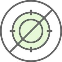 No hunt Vector Icon Design