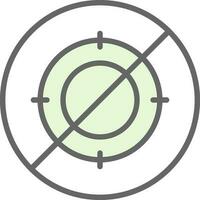 No hunt Vector Icon Design