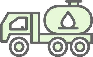 Tanker truck Vector Icon Design