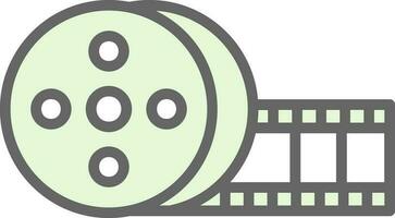 Film roll Vector Icon Design