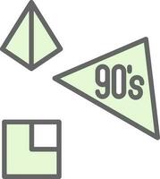 90s vector icono diseño