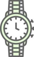 diseño de icono de vector de reloj de pulsera