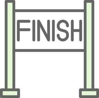 Finish line Vector Icon Design