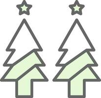 Christmas tree Vector Icon Design