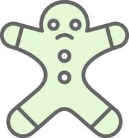 Gingerbread man Vector Icon Design