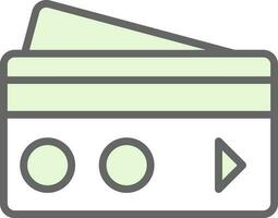 Debit card Vector Icon Design