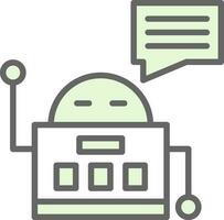 Chatbot Vector Icon Design