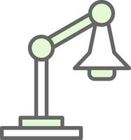 Desk lamp Vector Icon Design