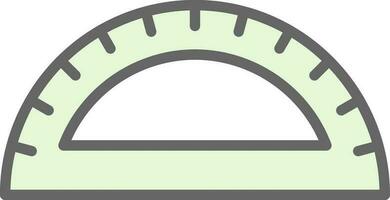 Protractor Vector Icon Design