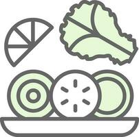 Salad Vector Icon Design