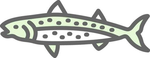 Mackerel Vector Icon Design
