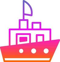 Ship Vector Icon Design