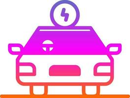 Hybrid car Vector Icon Design