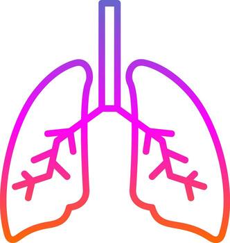 diseño de icono de vector de pulmones