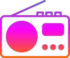 diseño de icono de vector de radio