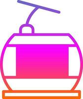 Cable car Vector Icon Design