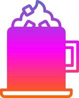 Hot chocolate Vector Icon Design