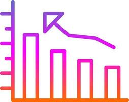 Bar graph Vector Icon Design