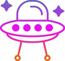 Alien ship Vector Icon Design