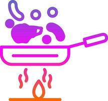 Stir fry Vector Icon Design