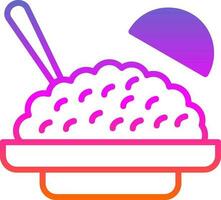 American fried rice Vector Icon Design