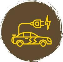 Electric car Vector Icon Design