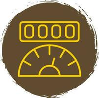 Mileage Vector Icon Design