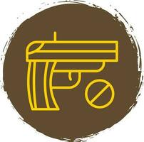 No rifle vector icono diseño