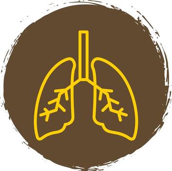 diseño de icono de vector de pulmones