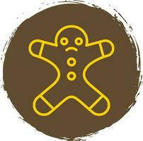 Gingerbread man Vector Icon Design