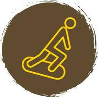 Snowboarding Vector Icon Design