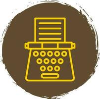 diseño de icono de vector de máquina de escribir