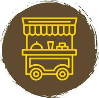 Food cart Vector Icon Design