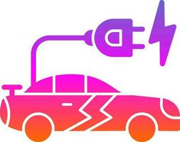 Electric car Vector Icon Design