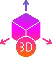 diseño de icono de vector de modelo 3d