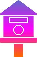 Bird house Vector Icon Design