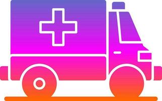 Ambulance Vector Icon Design