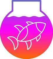 Fish bowl Vector Icon Design