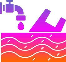 Water pollution Vector Icon Design