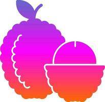 Lychee Vector Icon Design