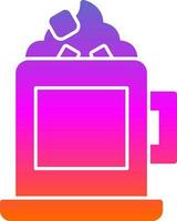 Hot chocolate Vector Icon Design