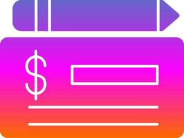 Cheque Vector Icon Design