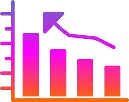 Bar graph Vector Icon Design