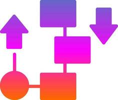 Flow diagram Vector Icon Design