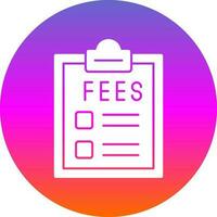 Fees Vector Icon Design