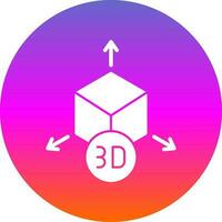 diseño de icono de vector de modelo 3d