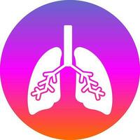diseño de icono de vector de pulmones