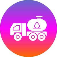 Tanker truck Vector Icon Design